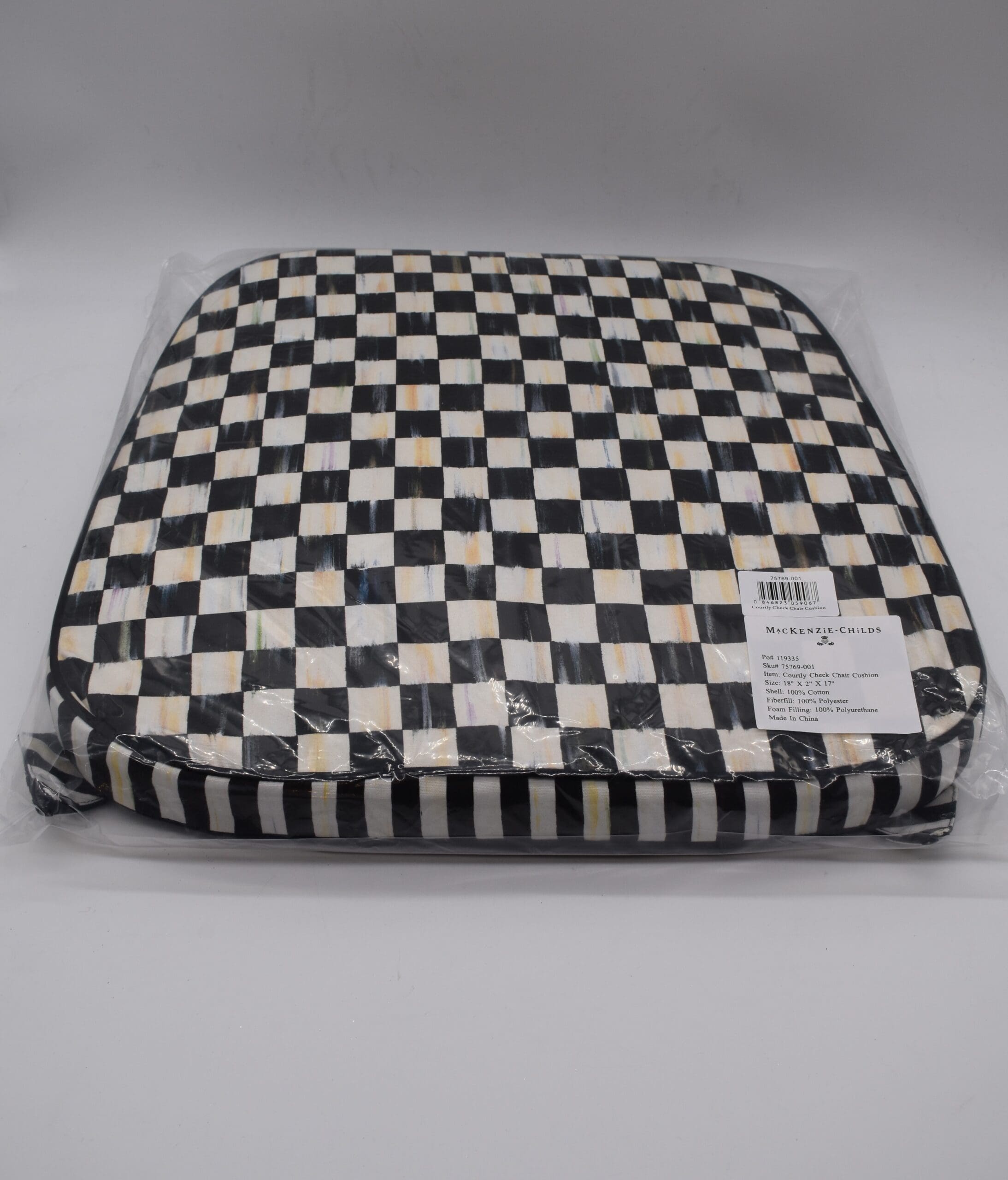 MacKenzie-Childs  Courtly Check Chair Cushion